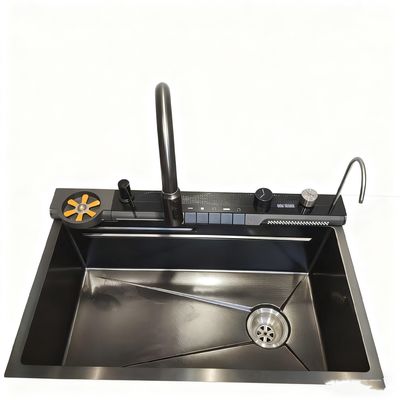 800mm Double-Bowl Stainless Steel Kitchen Sink Set with High-Arc Faucet for Modern Kitchens