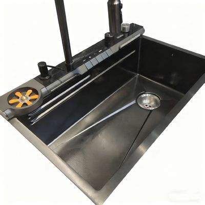 800mm Double-Bowl Stainless Steel Kitchen Sink Set with High-Arc Faucet for Modern Kitchens