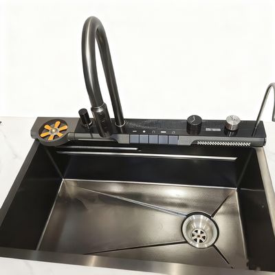 800mm Double-Bowl Stainless Steel Kitchen Sink Set with High-Arc Faucet for Modern Kitchens