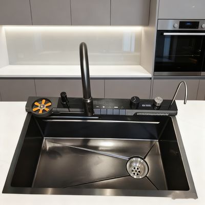 800mm Double-Bowl Stainless Steel Kitchen Sink Set with High-Arc Faucet for Modern Kitchens