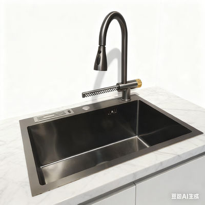 Undermount & Top Mount Compatible ProDeep 9-Inch Depth Extra-Deep Basin Stainless Steel Kitchen Sink with Sound-Dampening Foam | Custom Basin Depth Available | Custom Steel Gauge Available