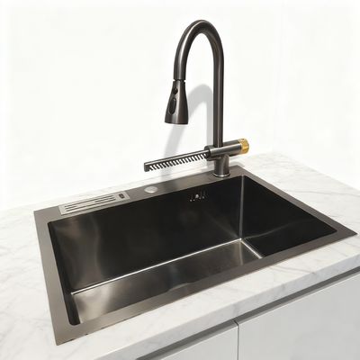 DeepMax Pro 10-inch Extra-Deep Basin Stainless Steel Kitchen Sink with Sound-Dampening Pads and Anti-Condensation Coating