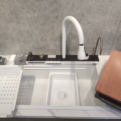 Handmade 32 Inch Large Single Bowl Undermount Kitchen Sink with Thick Gauge Stainless Steel for Durability