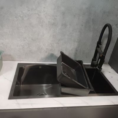 Handmade Stainless Steel Kitchen Sink with 304/316 Food-Grade Sterile Certified Deepened Bowl Design