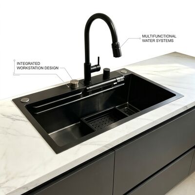 quality Top Mount / Drop-in Kitchen Sink SUS304 Stainless Steel Double Bowl Kitchen Sink Polished Top-Mount 700mm 10-Inch Extra-Deep Basin | Custom Basin Depth Available | Custom Steel Gauge Available factory