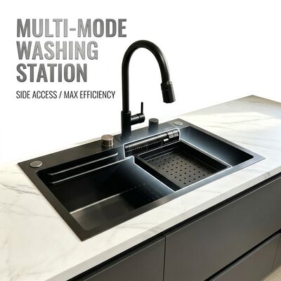 quality Top Mount / Drop-in Kitchen Sink 304 Stainless Steel Equal Double Bowl Kitchen Sink Hand-Polished Drop-In 600mm 9-Inch Deep Basin | Custom Basin Depth Available | Custom Steel Gauge Available factory