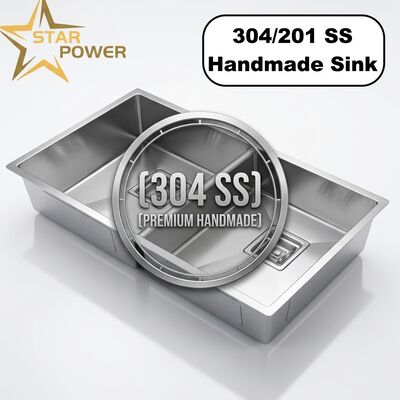 quality Top Mount / Drop-in Kitchen Sink 18-Gauge 304 SS Double Bowl Kitchen Sink Polished Top-Mount 1000mm 300mm Extra-Deep Basin | Custom Basin Depth Available | Custom Steel Gauge Available factory