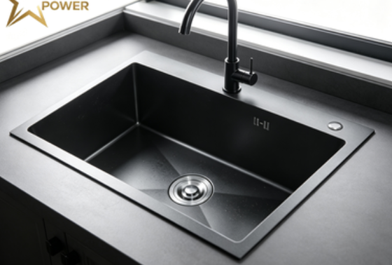 Good price 18-Gauge 304 SS Hand-Polished Double Bowl Kitchen Sink with 300mm Extra-Deep Basin online