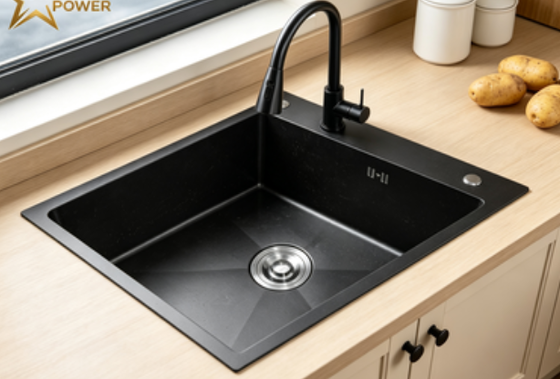 quality Food-Grade 304 SS Double Bowl Kitchen Sink with Matte Surface and 250mm Deep Basin factory