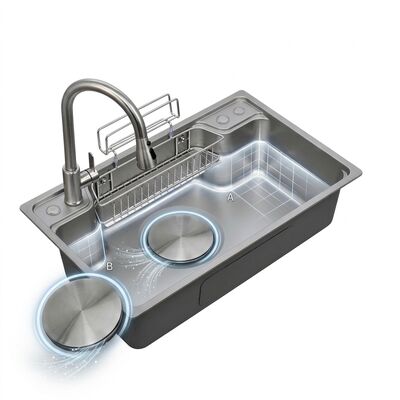 Good price Farmhouse 33x22 Apron Front Kitchen Sink SUS304 Handmade Single Bowl 16 Gauge Deep Basin online
