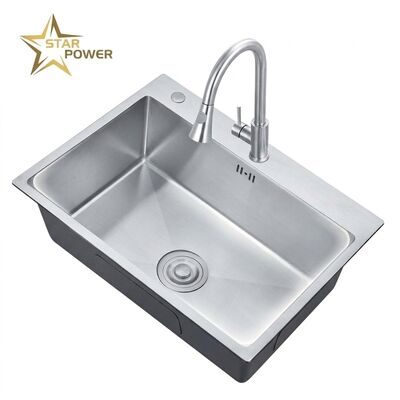 Good price Nano 25x22 Drop-In Kitchen Sink SUS304 Antibacterial Single Bowl 18 Gauge online