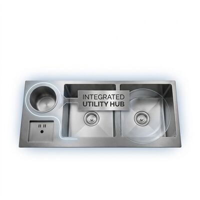 Good price 27 Inch Undermount Single Bowl Kitchen Sink 16 Gauge with Cutting Board Set online
