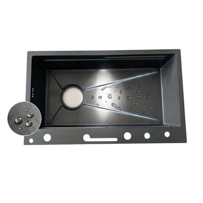 Quality 30 Inch Drop-In Double Bowl Kitchen Sink 22 Gauge with Two Faucet Holes factory