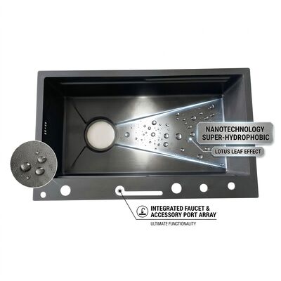 Quality 33 Inch Undermount Double Bowl Kitchen Sink 50/50 SUS304 18 Gauge with Bottom Grids factory