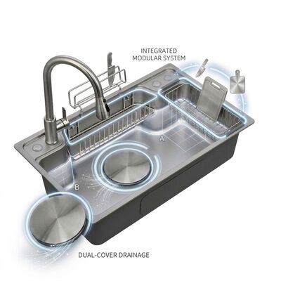 Quality 36 Inch Farmhouse Apron Front Single Bowl Kitchen Sink SUS304 14 Gauge Deep Basin factory